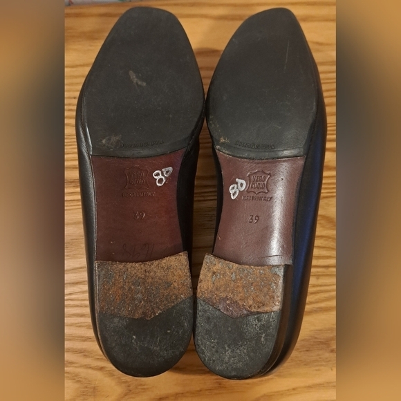 Vintage Duccio Del Duca Black Leather Business Casual Work Loafer Shoe SZ 9 main image 7